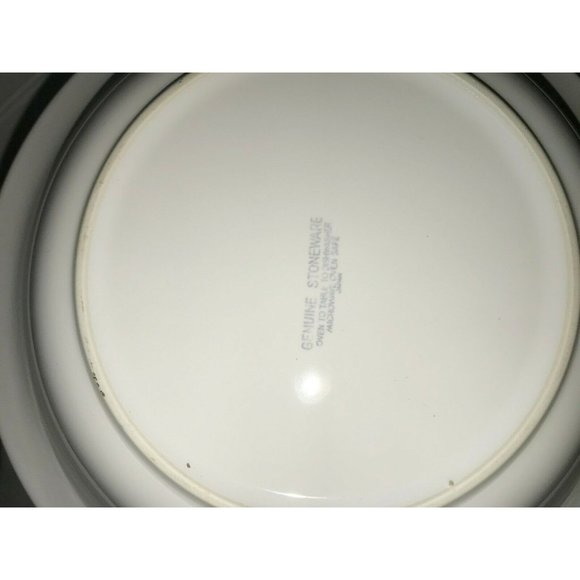 (2) HOLIDAY Christmas scene Serving BOWLS Genuine Stoneware Church - Picture 10 of 10